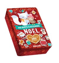 Ma boite à stickers - Noël (Renard blanc et oiseau) - Avec plus de 1000 stickers !