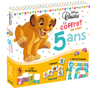 Disney Classics - Le coffret de mes 5 ans - 1 jeu de bataille - 1 memory - 1 jeu de plateau