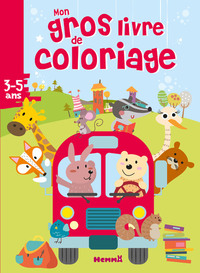 Mon gros livre de coloriage (Bus animaux)