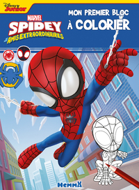 MARVEL SPIDEY ET SES AMIS EXTRAORDINAIRES - MON PREMIER BLOC A COLORIER (SPIDEY TOILE)