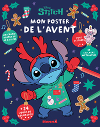 DISNEY STITCH - MON POSTER DE L'AVENT - 24 JOURS DE COLORIAGE - UN GRAND POSTER DE 40X60CM - AVEC ST