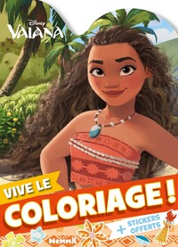 Disney Vaiana - Vive le coloriage ! (Vaiana et Pua dans les bras)