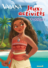 DISNEY VAIANA MON LIVRE DE JEUX ET ACTIVITES + POSTER