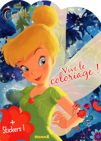 Disney Les fees La fée Clochette Vive le coloriage ! (fond bleu)