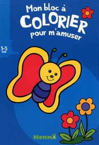 Mon bloc à colorier pour m'amuser (papillon)