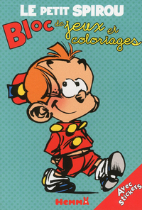 LE PETIT SPIROU BLOC DE JEUX ET COLORIAGES AVEC STICKERS