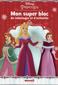 Disney Princesses Mon super bloc de coloriages et d'activités (Noël)