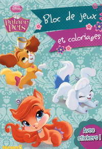 Disney Princesses Palace Pets Bloc de jeux et coloriages avec stickers !