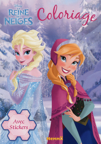 DISNEY LA REINE DES NEIGES COLORIAGE AVEC STICKERS