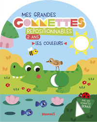 Mes grandes gommettes repositionnables - 2 ans - Les couleurs - Avec des gommettes bonus