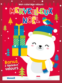 Merveilleux Noël Mon coloriage velours (Ourson)