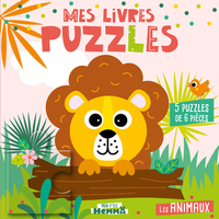 Mon P'tit Hemma - Mes Livres puzzles - Les animaux - 5 puzzles de 6 pièces