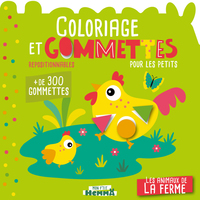 Mon P'tit Hemma - Coloriage et gommettes pour les petits - Les animaux de la ferme