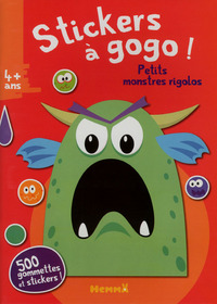 Stickers à gogo ! Petits monstres rigolos (Fond rouge)