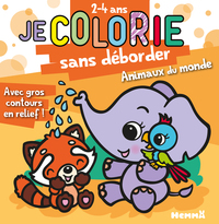 JE COLORIE SANS DEBORDER (2-4 ANS) - ANIMAUX DU MONDE T83