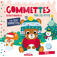Mon P'tit Hemma - Gommettes pour les petits - Noël (Ourson brun)