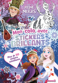 DISNEY LA REINE DES NEIGES - MON COLO AVEC STICKERS BRILLANTS (ANNA, ELSA, KRISTOFF ET SVEN) - PLUS