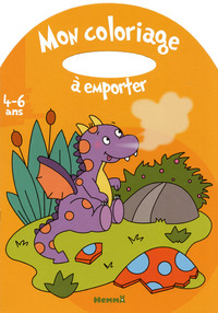 MON COLORIAGE A EMPORTER (4-6ANS) (DRAGON)