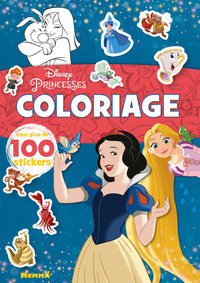 DISNEY PRINCESSES - COLORIAGE AVEC PLUS DE 100 STICKERS (BLANCHE-NEIGE ET RAIPONCE) - AVEC PLUS DE 1