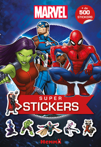 MARVEL - SUPER STICKERS (GAMORRA, CAPTAIN AMERICA, SPIDER-MAN)