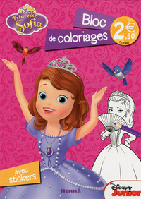 Princesse Sofia Bloc de coloriages avec stickers