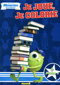 MONSTRES ACADEMY JE JOUE, JE COLORIE + POSTER !