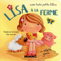 LISA A LA FERME UNE TOUTE PETITE FILLE