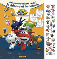 Super Wings Avec mes stickers en 3D je décore et je colorie