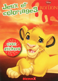 JEUX ET COLORIAGES AVEC STICKERS LE ROI LION