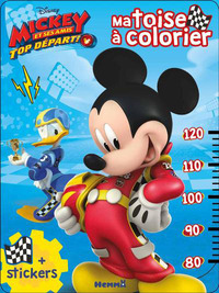 Disney Mickey et ses amis Top départ Ma toise à colorier