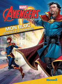 MARVEL AVENGERS MON BLOC - ACTIVITES ET COLORIAGES (DR STRANGE ET CAPTAIN MARVEL)