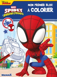 MARVEL SPIDEY AND HIS AMAZING FRIENDS - MON PREMIER BLOC A COLORIER