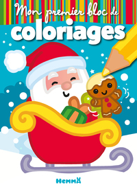 MON PREMIER BLOC DE COLORIAGES (PERE NOEL - TRAINEAU)
