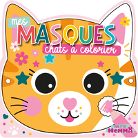 Mon P'tit Hemma - Mes masques chats à colorier