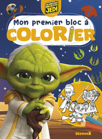 DISNEY STAR WARS - LES AVENTURES DES PETITS JEDI - MON PREMIER BLOC A COLORIER