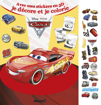 Cars 3 Avec mes stickers en 3D je décore et je colorie