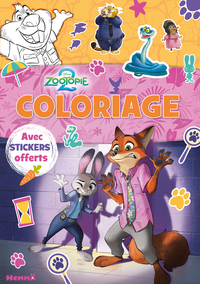 Disney Zootopie 2 - Coloriage avec stickers - offerts
