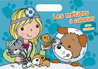 Les métiers à colorier Avec stickers
