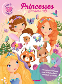 Coup de coeur créations - Princesses - Stickers 3D - Décore tes coloriages avec les autocollants métallisés en relief !
