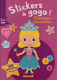 Stickers à gogo ! Princesses charmantes (Fond rose)