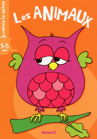 JE COLORIE LA NATURE (3-5 ANS) LES ANIMAUX (HIBOU)