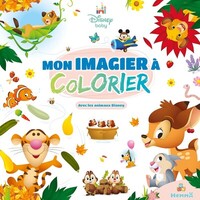 DISNEY BABY - MON IMAGIER A COLORIER - AVEC LES ANIMAUX DISNEY