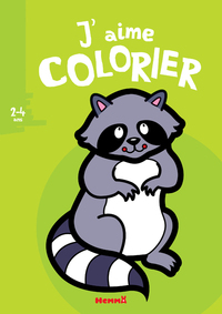 J'aime colorier (2-4 ans) (Raton laveur)