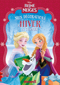Disney La Reine des Neiges Mes décorations d'hiver à colorier