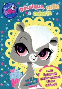LITTLEST PETSHOP DECALQUE, COLLE & COLORIE