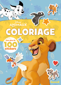 Disney Animaux - Coloriage avec plus de 100 stickers (Roi Lion)