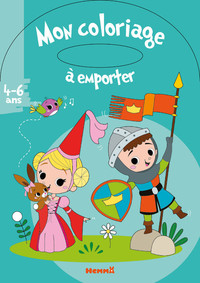 MON COLORIAGE A EMPORTER (4-6 ANS) (PRINCESSE ET CHEVALIER)