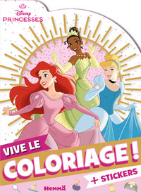 Disney Princesses - Vive le coloriage ! (Ariel, Tiana, Cendrillon)