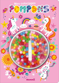 MES COLORIAGES POMPONS (LICORNES)