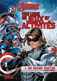 MARVEL AVENGERS - MON LIVRE DE JEUX ET ACTIVITES + UN GRAND POSTER (FAUCON ET SOLDAT DE L'HIVER)